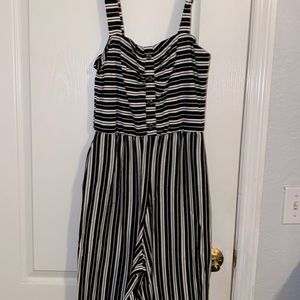 Striped jumpsuit